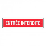 Panneau Entrée Interdite – Signalisation Sécurité – Plastique Rigide Anti-UV