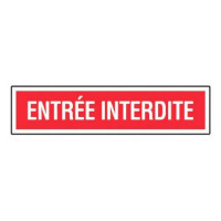 Panneau Entrée Interdite – Signalisation Sécurité – Plastique Rigide Anti-UV Panneau Entrée Interdite – Signalisation Sécurité – Plastique Rigide Anti-UV