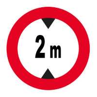 Panneau Hauteur Limitée à 2 m – Signalisation Sécurité – Plastique Rigide Anti-UV Panneau Hauteur Limitée à 2 m – Signalisation Sécurité – Plastique Rigide Anti-UV