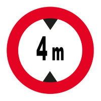 Panneau Hauteur Limitée à 4 m – Signalisation Sécurité – Plastique Rigide Anti-UV Panneau Hauteur Limitée à 4 m – Signalisation Sécurité – Plastique Rigide Anti-UV