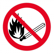 Panneau interdiction de feu