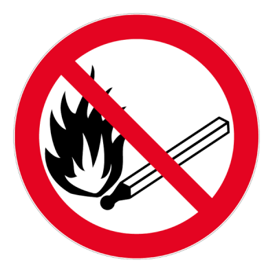 Panneau interdiction de feu