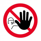 Panneau Interdiction de Franchir le Signal – Signalisation ISO 7010