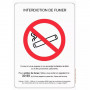 Panneau Interdiction de Fumer – Signalisation Sécurité Santé – Résistant Intérieur/Extérieur