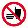 Panneau interdiction de manger ou de boire