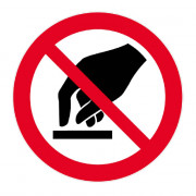 Panneau Interdiction de Toucher – Signalisation Sécurité ISO 7010