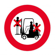 Panneau Interdiction de Transporter une Personne – ISO 7010