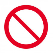 Panneau Interdiction Signal Général – Haute Visibilité – ISO 7010