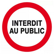 Panneau Interdit au Public – Sécurité Chantier – Conforme Norme ISO 7010