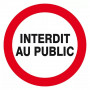 Panneau Interdit au Public – Sécurité Chantier – Conforme Norme ISO 7010