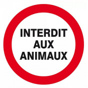 Panneau Interdit aux Animaux – Signalisation Sécurité – Conforme ISO 7010