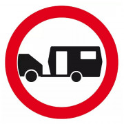 Panneau Interdit aux Caravanes – Signalisation Routière – Résistant et Conforme