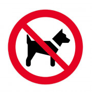 Panneau Interdit aux Chiens – Signalétique de Sécurité – Résistant et Facile à Poser