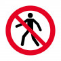 Panneau Interdit aux Piétons – Haute Visibilité – Signalisation ISO 7010