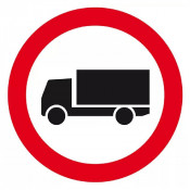 Panneau Interdit aux Poids Lourds – Sécurité Routière – Conforme ISO 7010