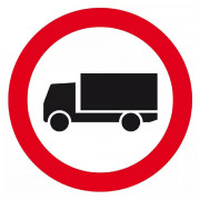 Panneau Interdit aux Poids Lourds – Sécurité Routière – Conforme ISO 7010