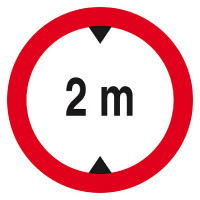 Panneau Interdit aux Véhicules >2 m – Sécurité Parking – Conforme ISO 7010 Panneau Interdit aux Véhicules >2 m – Sécurité Parking – Conforme ISO 7010