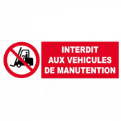 Panneau Interdit aux Véhicules de Manutention – Signalisation Sécurité – Résistant Intérieur Extérie