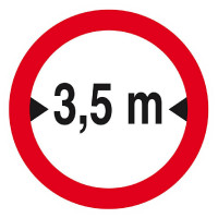 Panneau Interdit aux Véhicules de Plus de 3,5 m – Signalisation Sécurité – Résistant Extérieur Panneau Interdit aux Véhicules de Plus de 3,5 m – Signalisation Sécurité – Résistant Extérieur