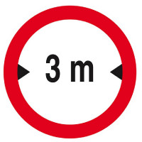 Panneau Interdit aux Véhicules de Plus de 3 m – Signalisation Sécurité – Résistant Extérieur Panneau Interdit aux Véhicules de Plus de 3 m – Signalisation Sécurité – Résistant Extérieur