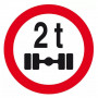 Panneau Interdit aux Véhicules Pesant sur un Essieu Plus de 2 Tonnes – Signalisation Sécurité – Rési