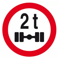 Panneau Interdit aux Véhicules Pesant sur un Essieu Plus de 2 Tonnes – Signalisation Sécurité – Rési Panneau Interdit aux Véhicules Pesant sur un Essieu Plus de 2 Tonnes – Signalisation Sécurité – Rési