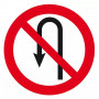 Panneau Interdit de Faire Demi-Tour – Signalisation Sécurité Routière – Résistant Extérieur