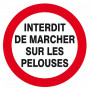 Panneau Interdit de Marcher sur les Pelouses – Espaces Verts – ISO 7010