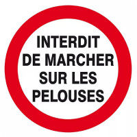 Panneau Interdit de Marcher sur les Pelouses – Espaces Verts – ISO 7010 Panneau Interdit de Marcher sur les Pelouses – Espaces Verts – ISO 7010