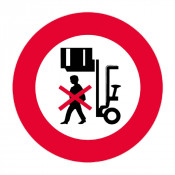 Panneau Interdit de Passer Sous la Charge – Signalétique Sécurité – Résistant et Conforme aux Normes