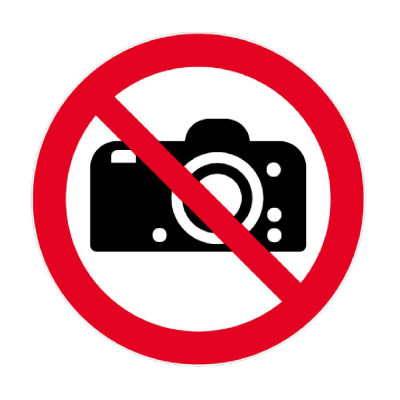 Panneau Interdit de Photographier – Signalisation Sécurité ISO 7010