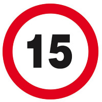 Panneau Interdit de Rouler à Plus de 15 km/h – Sécurité Routière Renforcée – Conforme Norme ISO 7010 Panneau Interdit de Rouler à Plus de 15 km/h – Sécurité Routière Renforcée – Conforme Norme ISO 7010