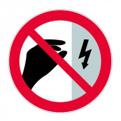 Panneau Interdit de Toucher Boîtier Sous Tension – ISO 7010