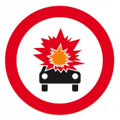 Panneau Interdit Produits Explosifs ou Inflammables – Sécurité – ISO 7010