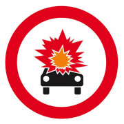 Panneau Interdit Produits Explosifs ou Inflammables – Sécurité – ISO 7010