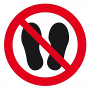 Panneau Ne Pas Marcher ou Stationner – Sécurité Circulation – ISO 7010