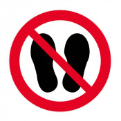 Panneau Ne Pas Marcher ou Stationner – Signalisation ISO 7010