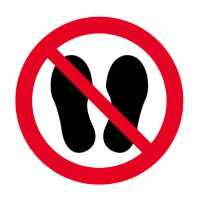 Panneau Ne Pas Marcher ou Stationner – Signalisation ISO 7010 Panneau Ne Pas Marcher ou Stationner – Signalisation ISO 7010