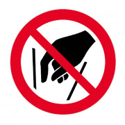 Panneau Ne Pas Mettre les Mains – Signalisation Sécurité ISO 7010