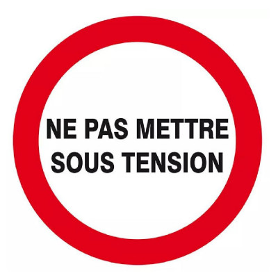 Panneau Ne Pas Mettre Sous Tension – Sécurité Électrique – ISO 7010