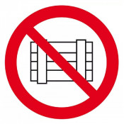 Panneau Ne Pas Obstruer – Sécurité Accès Libre – Conforme Norme ISO 7010