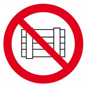 Panneau Ne Pas Obstruer – Sécurité Accès Libre – Conforme Norme ISO 7010