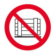 Panneau Ne Pas Obstruer – Signalisation Sécurité ISO 7010