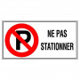 Panneau Ne Pas Stationner – Signalisation Interdiction Sécurité – Grand Format Résistant