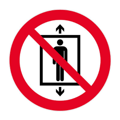 Panneau Ne Pas Utiliser Cet Ascenseur Pour des Personnes – Signalétique Sécurité – Résistant et Conf