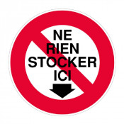 Panneau Ne Rien Stocker Ici – Signalisation Sécurité ISO 7010