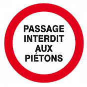 Panneau Passage Interdit aux Piétons – Sécurité Zone Dangereuse – ISO 7010