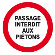 Panneau Passage Interdit aux Piétons – Sécurité Zone Dangereuse – ISO 7010