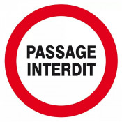 Panneau Passage Interdit – Sécurité Accès Restreint – Conforme ISO 7010