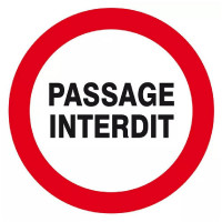 Panneau Passage Interdit – Sécurité Accès Restreint – Conforme ISO 7010 Panneau Passage Interdit – Sécurité Accès Restreint – Conforme ISO 7010